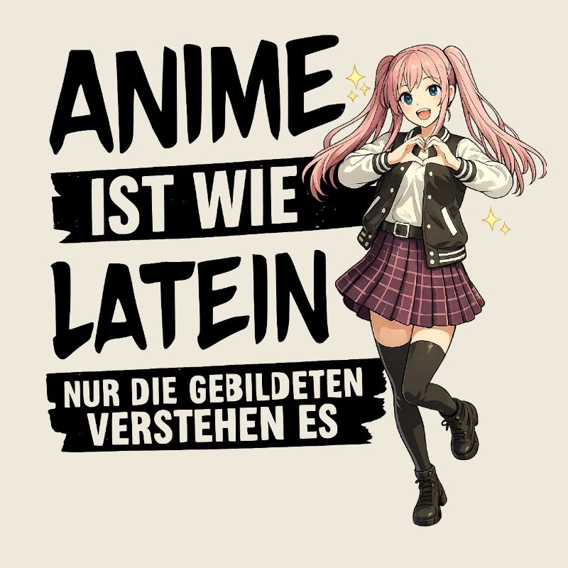 Anime Schulmädchen Herzpose