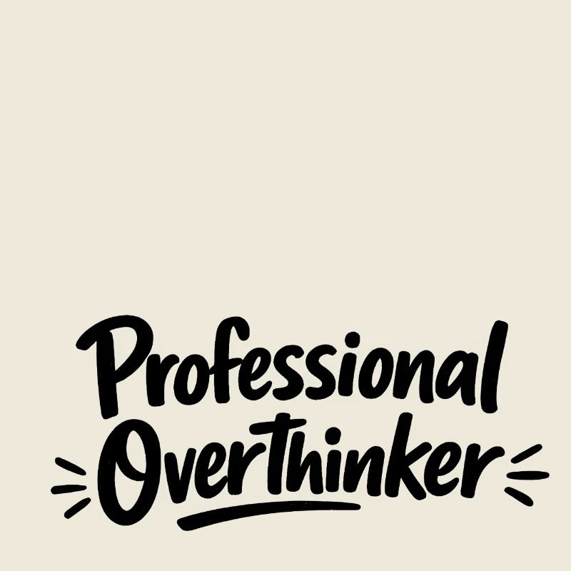 Professional OVERTHINKER Minimalistisch