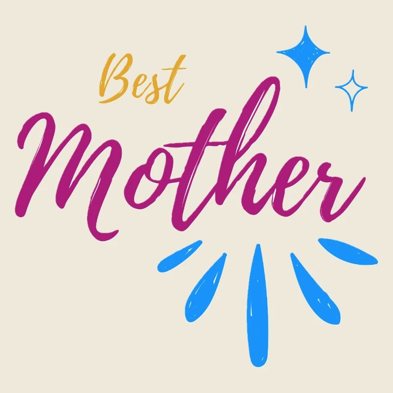 Best Mother Font with Spark Speckle