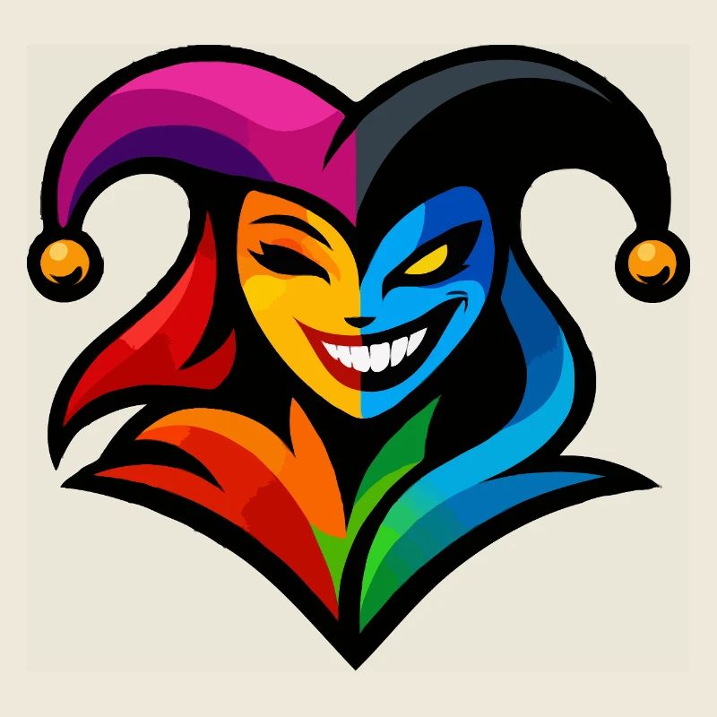 Cheerful Jester Heart