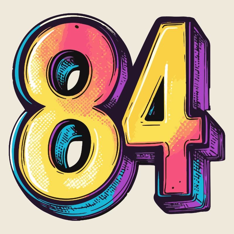 84 Nombre Coloré