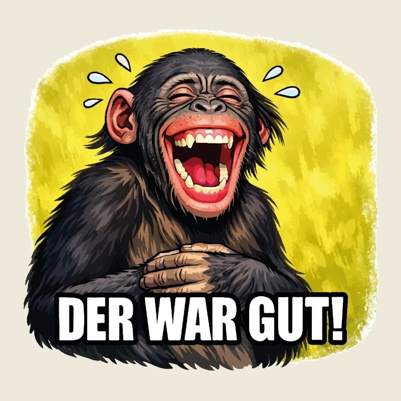 Lachender Affe - Der war gut!