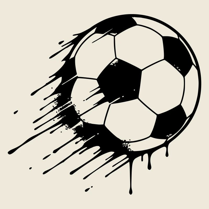 Fußball Action Graffiti