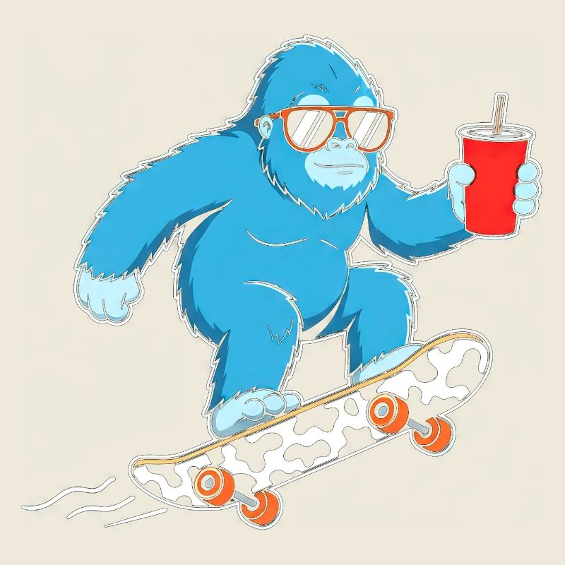 Blue Yeti Skate & Drink