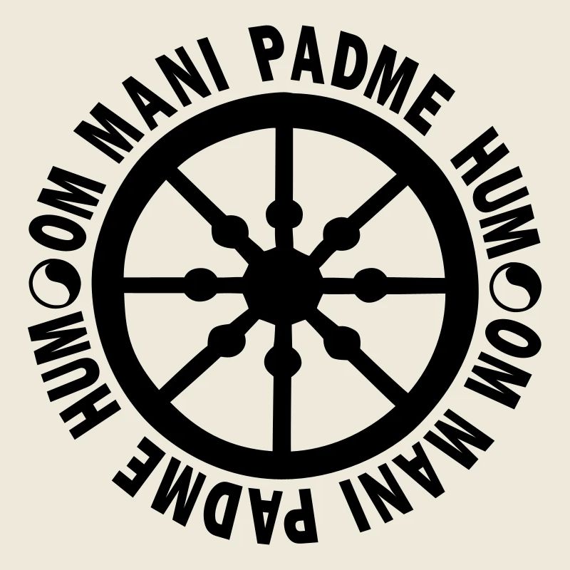 lebensrad mit mantra "om mani padme hum"