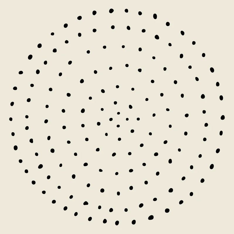 Cercle points pois cadeau modèle