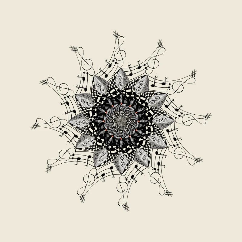 Mandala Élégant musical