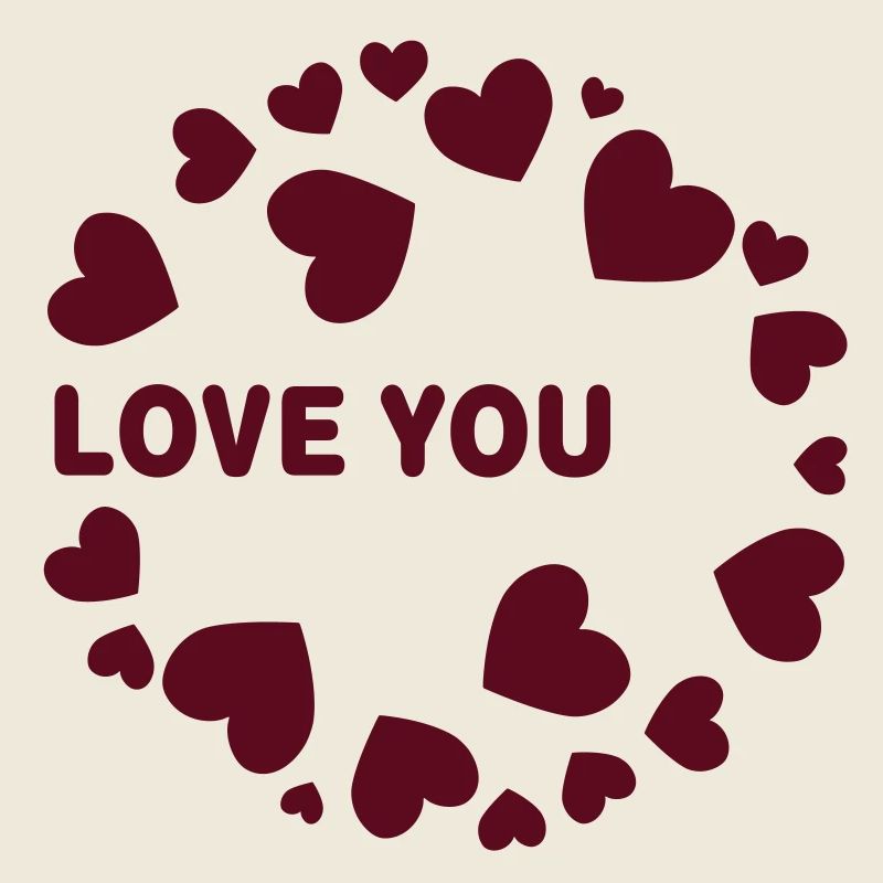 cœurs LOVE YOU