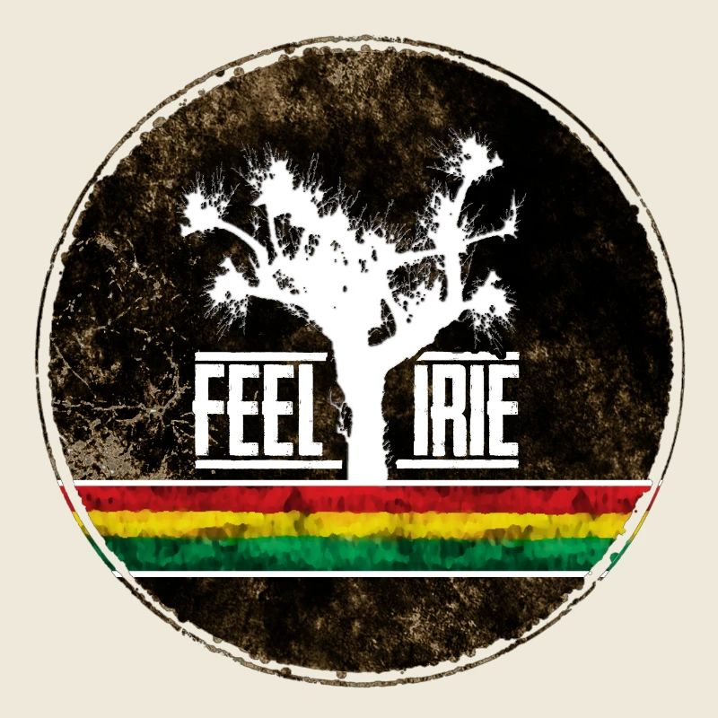Feel Irie Tree avec des rayures reggae