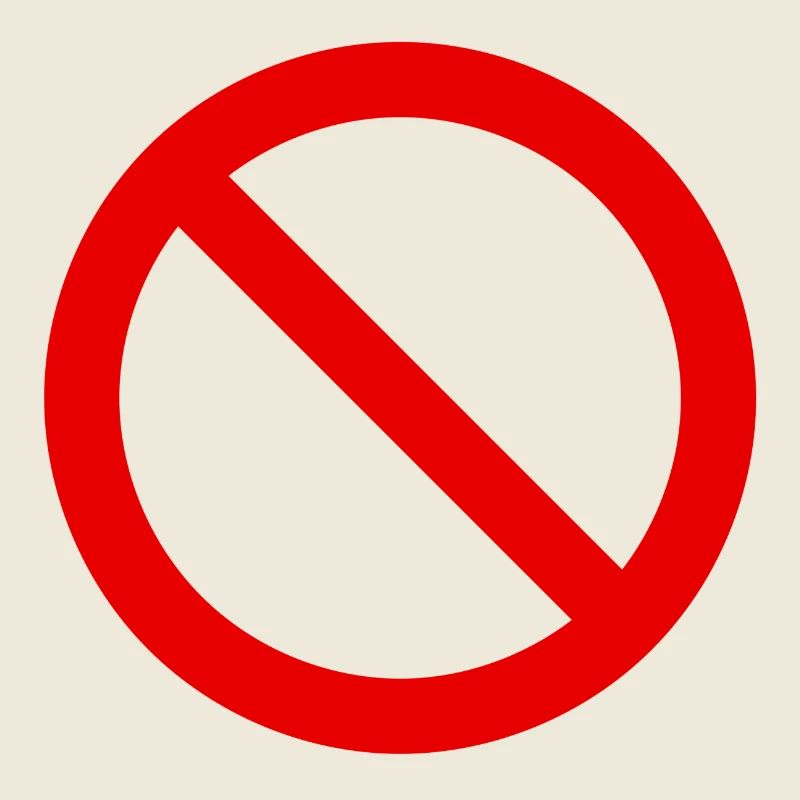 Red Forbidden Symbol Pattern
