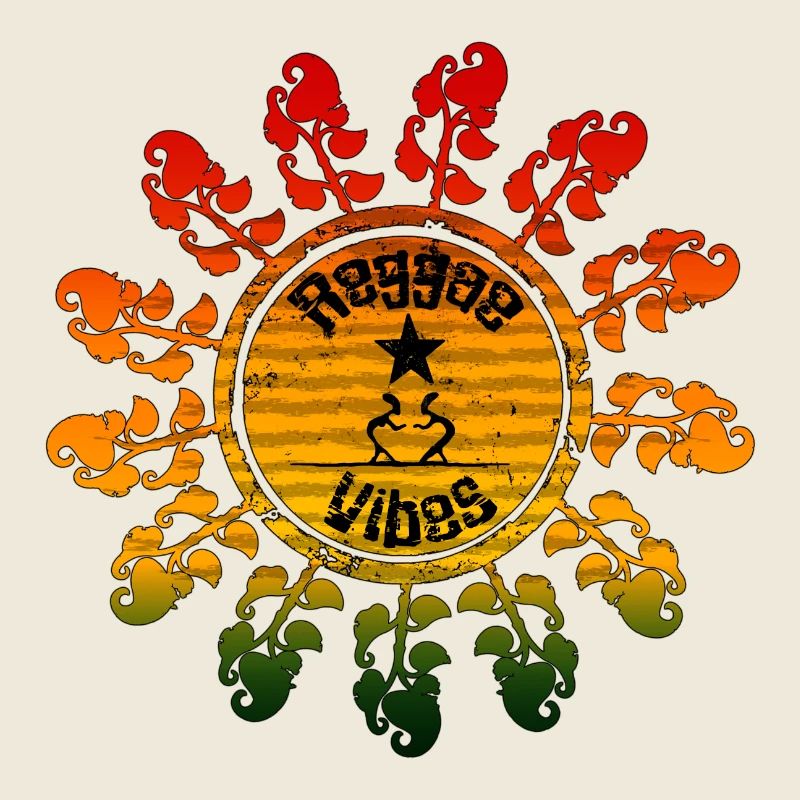 Symbole de paix hippie dans la conception de la roue solaire