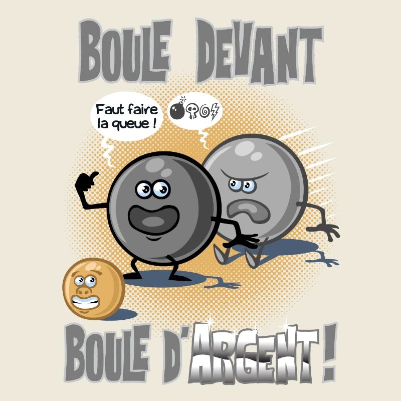 Boule devant boule d'argent