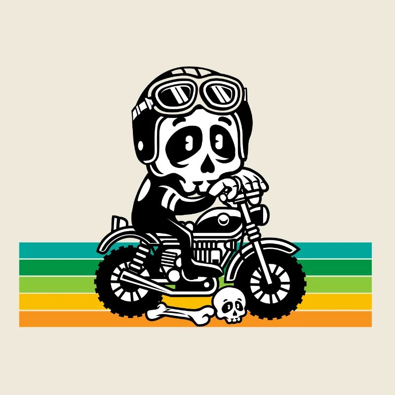 Skull motorcycle