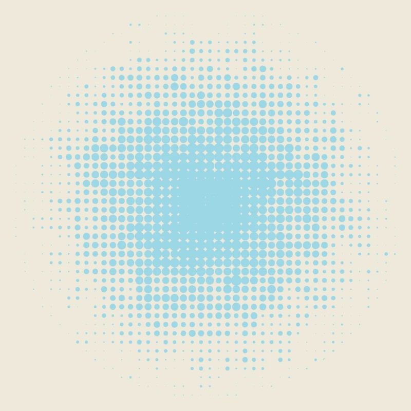 fond rond pointillé bleu clair