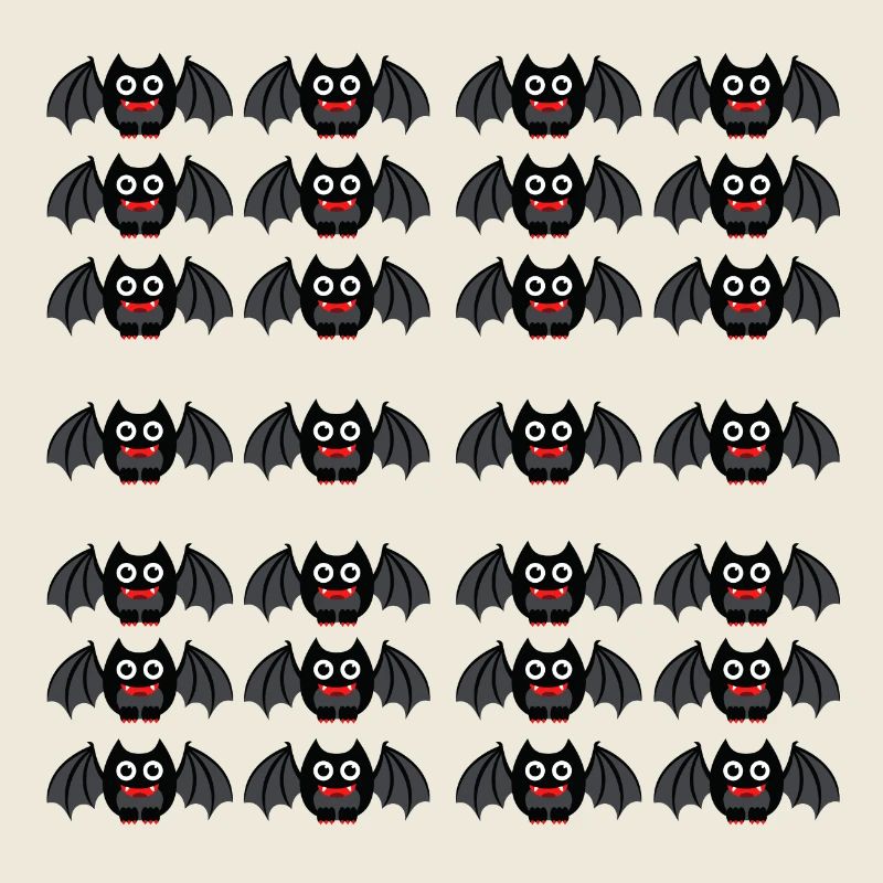 Bat rangées de chauves-souris le soir d'Halloween