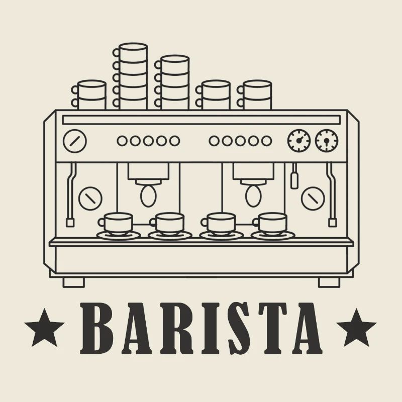 Barista Espressomaschine Espresso Kaffee Geschenk
