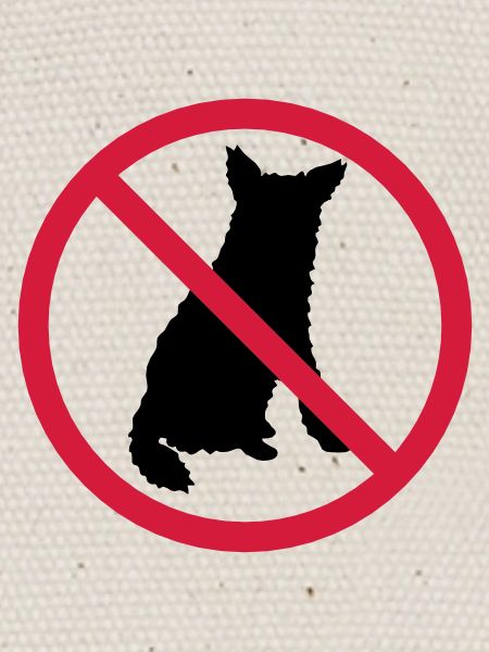 Chiens Interdit Bouclier