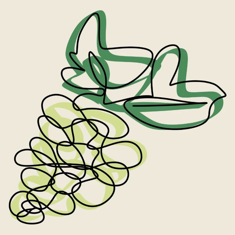 Lineart Weintrauben