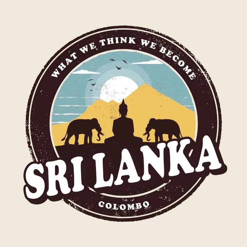 Sri Lanka Buddha Design with Elephant /