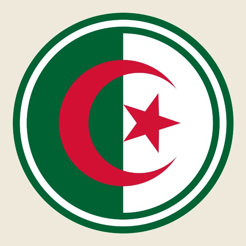 Algeria flag round