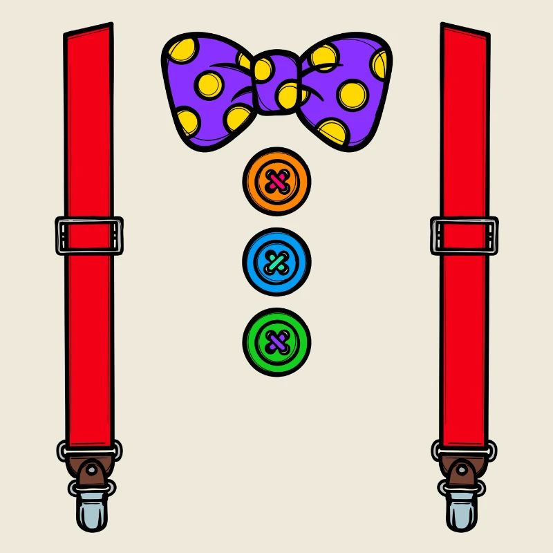 Costume clown carnaval carnaval