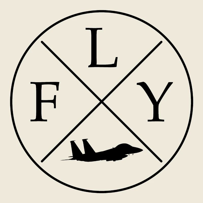 FLY Logo Jet Kampfjet