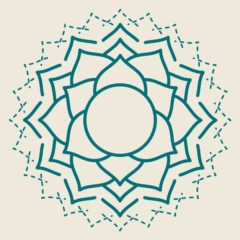 Motif floral complexe de mandala