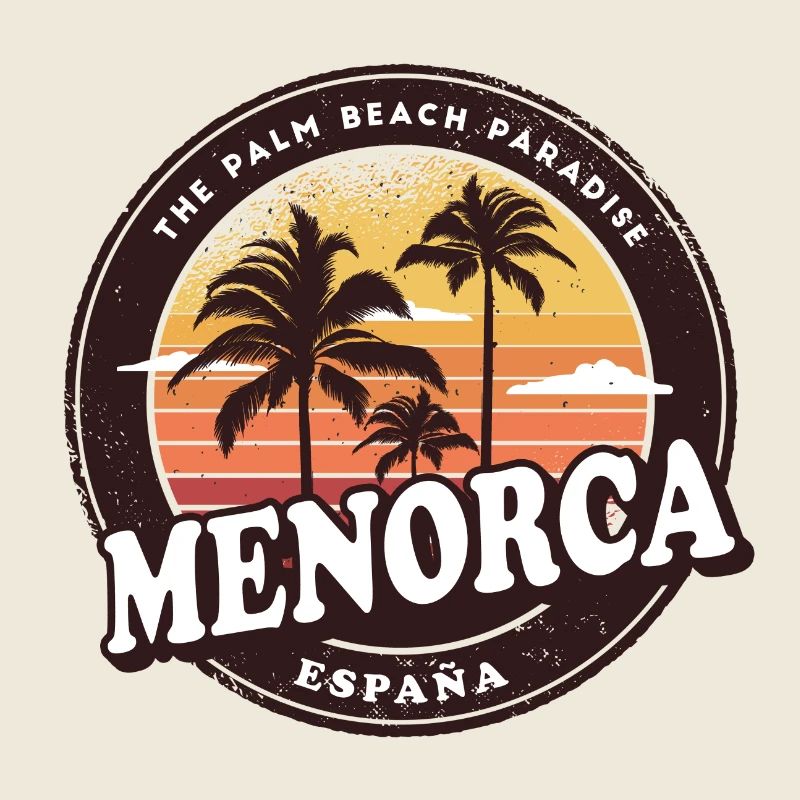 Menorca Spain Vintage Beach Design
