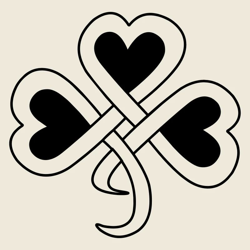 Celtic clover vector shade