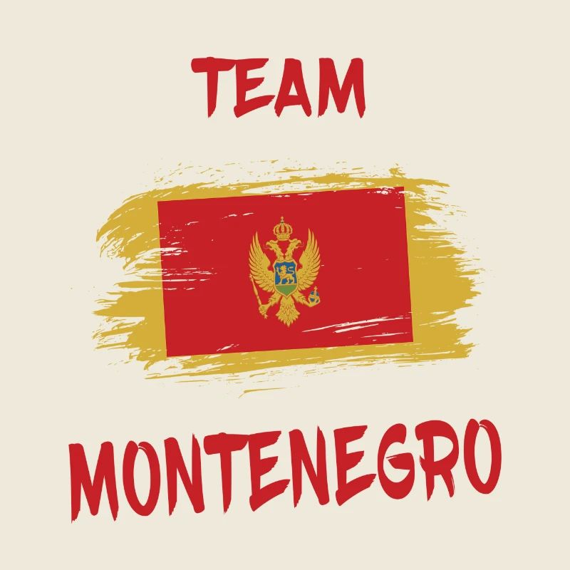 Drapeaux Team Montenegro design/idée cadeau