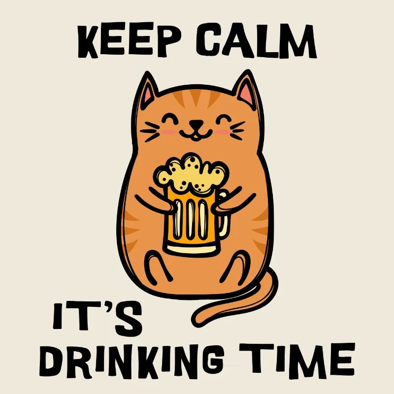 Fest Beer Statement Boisson Cat