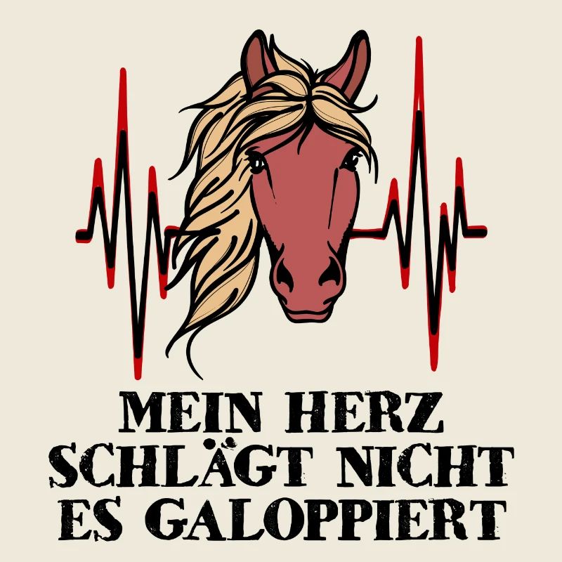 Lustig Islandpferde Statement Galopp Herz Pferde