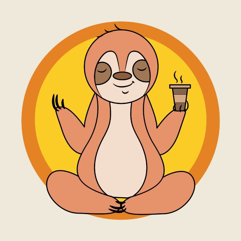 Cool Chill Sloth Mammal Relax Végétarien