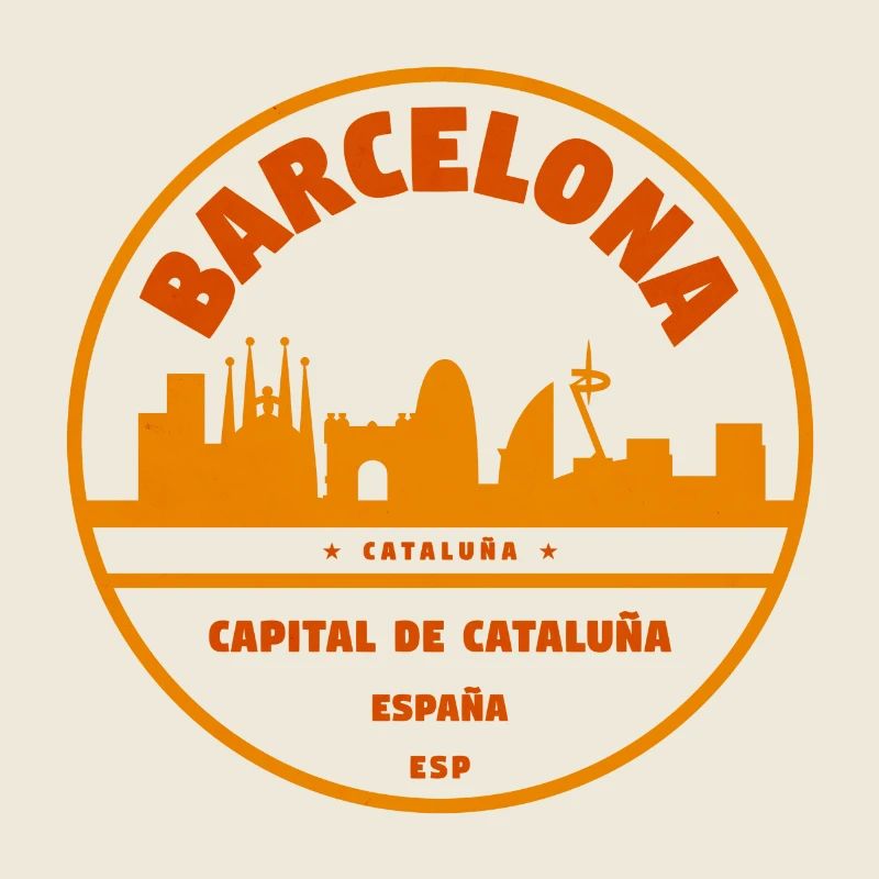 Emblème de la Skyline de Barcelone