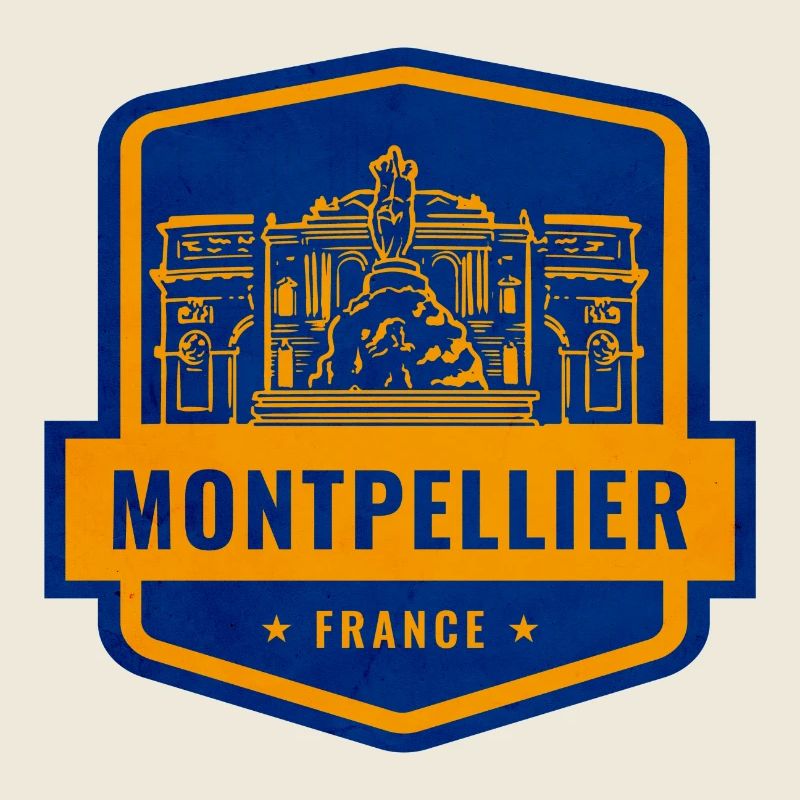 Montpellier Frankreich Abzeichen