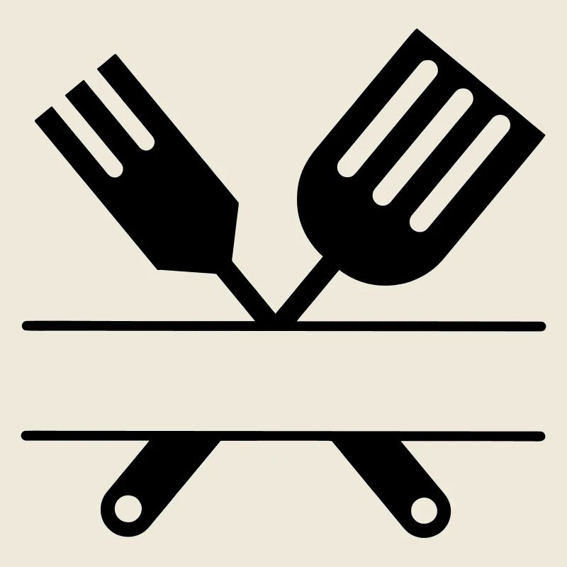 Grill-Emblem Besteck Monogramm