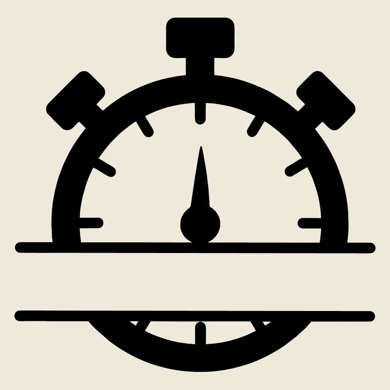 Stopwatch with banner