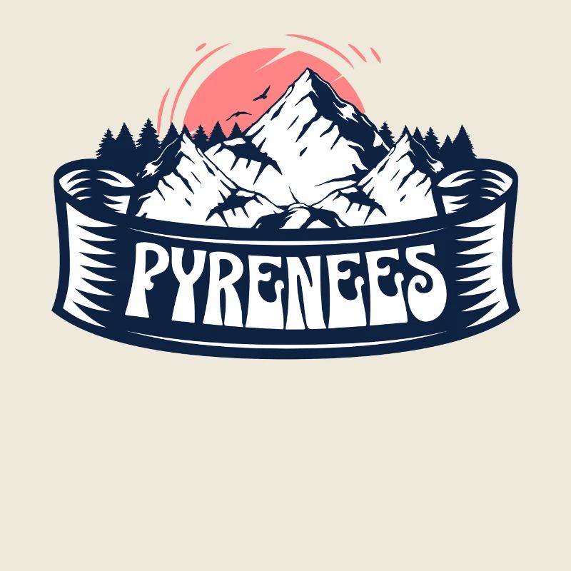 Pyrénées Montagnes Rouge Coucher de soleil