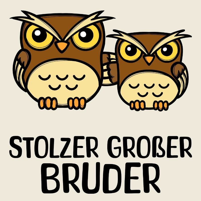 Großer Bruder Statement Eule Geschwisterliebe
