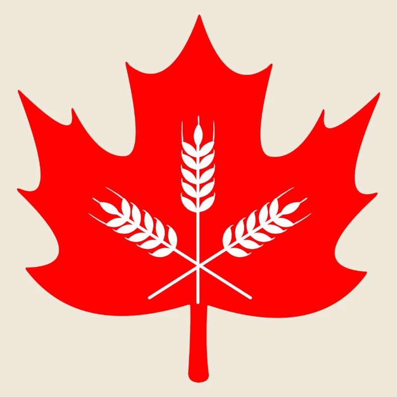 Canada maple leaf grain logo