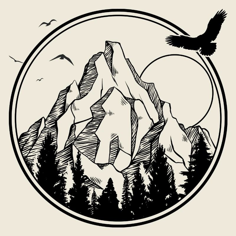 Mitternachtsvogel-Silhouette