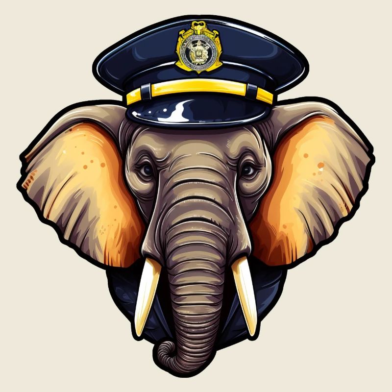 Éléphant de police