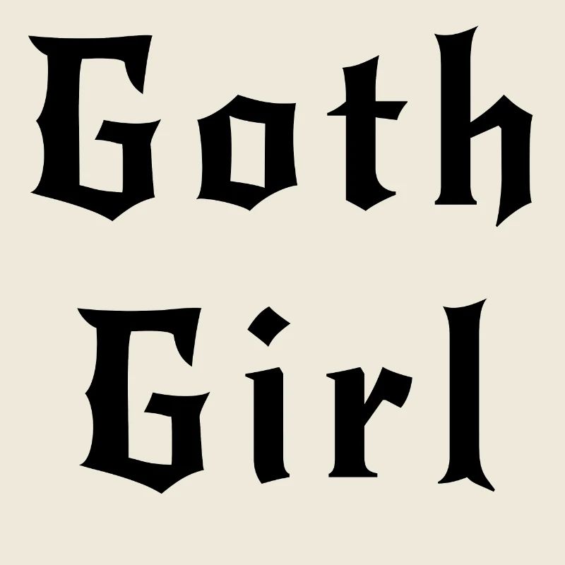 Goth girl black