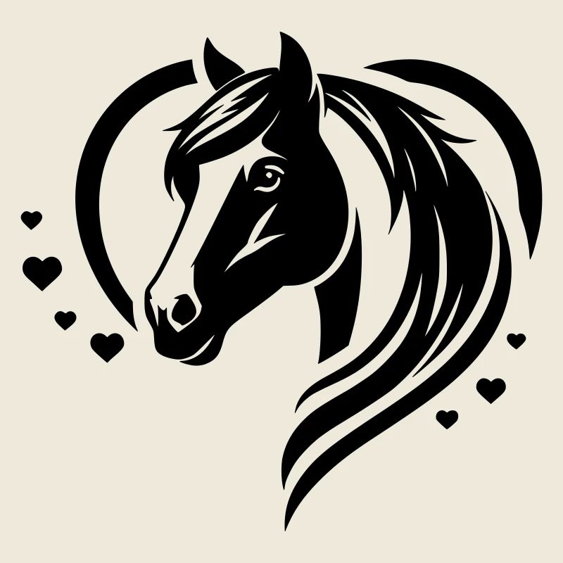 Pferdekopf Herz