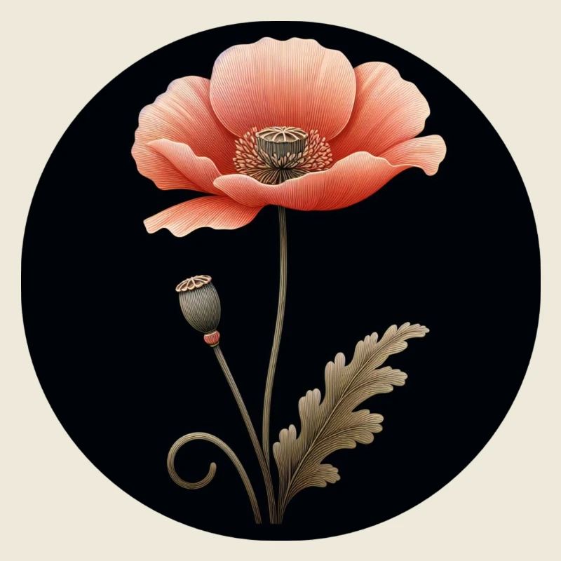 Mohnblume Mohn Blume rot orange