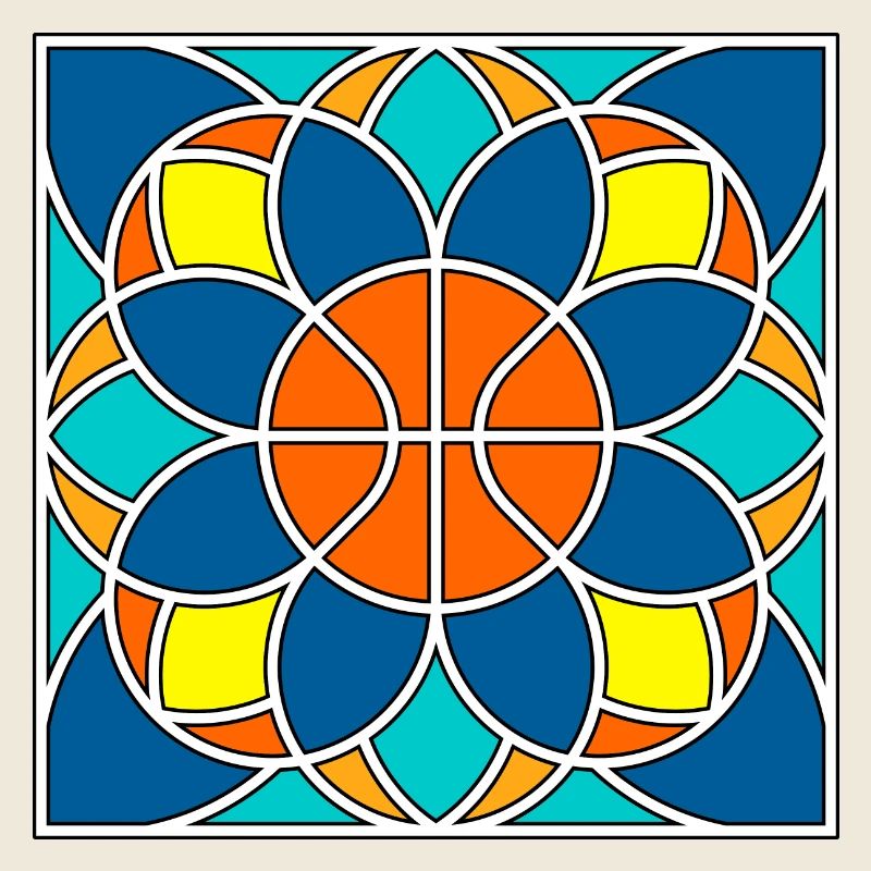 Basketball-Mandala