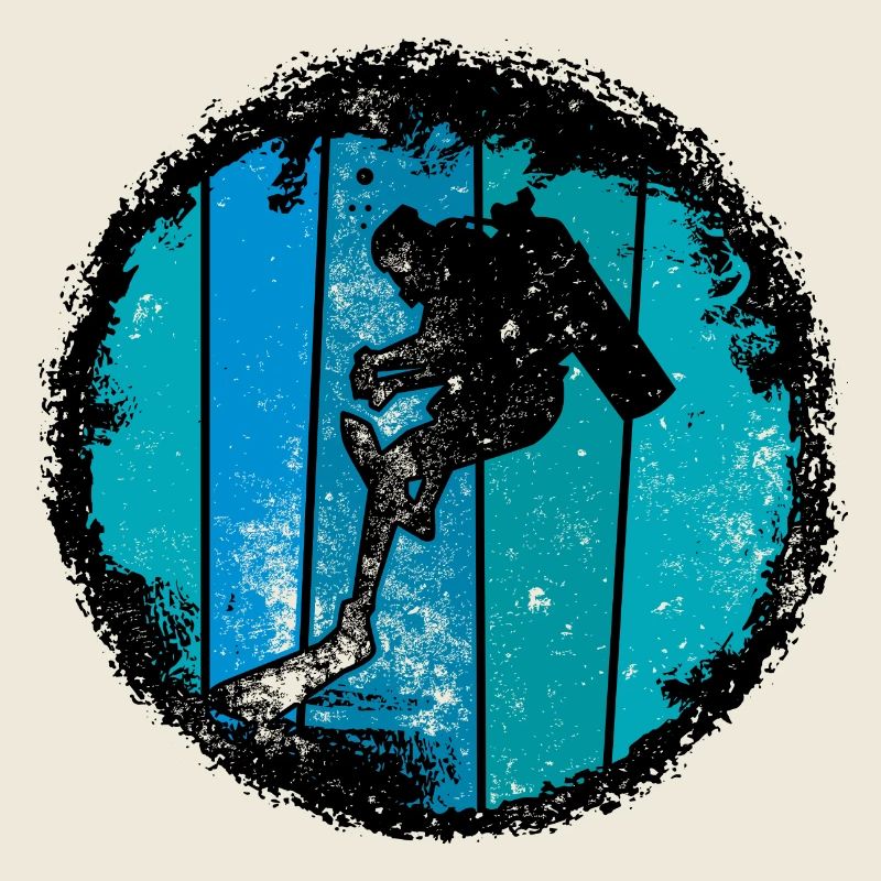 Silhouette de sommet bleu