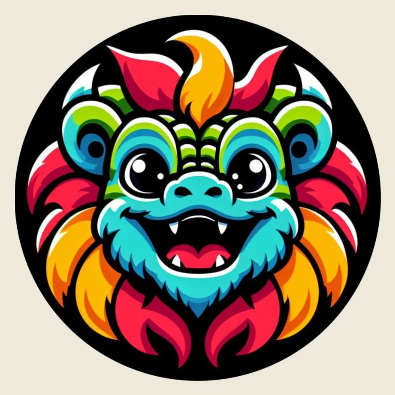 Dragon Colorful Comic