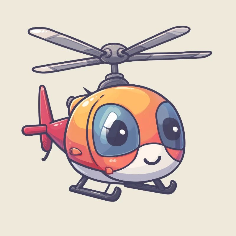 Smiling helicopter