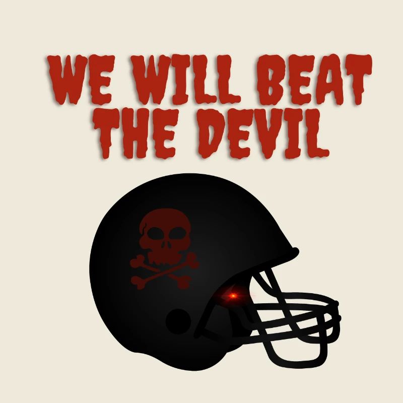 Dark motivational message with skull